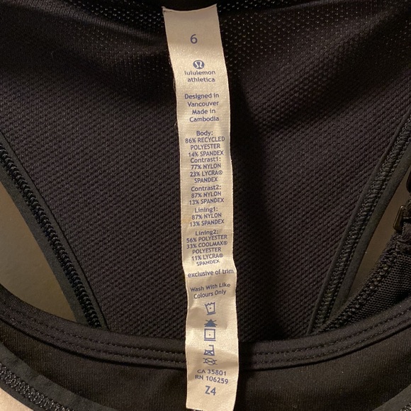 Lululemon Run: For Your Money Tank Tank with Sports Bra - Seaside Polka Dot - Picture 9 of 10